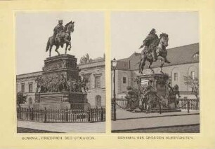Denkmal Friedrich des Großen ; Denkmal des Großen Kurfürsten