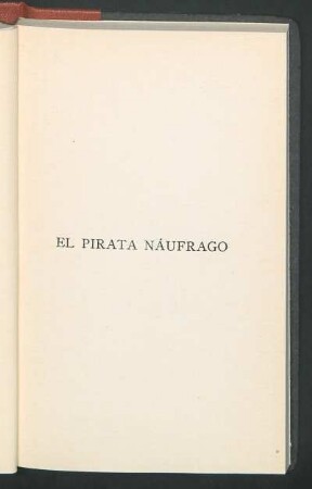 El pirata náufrago