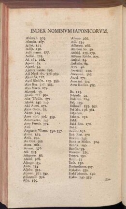 Index Nominvm Iaponicorvm