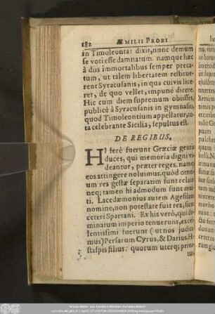 De Regibus.
