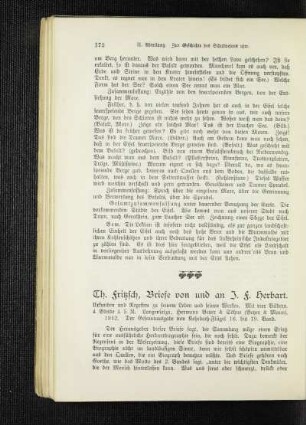 Th. Fritzsch, Briefe von und an J. F. Herbart