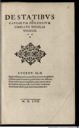 Libellus de statibus causarum forensium