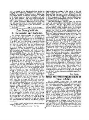 Zum Bildungsbedürfnis der Gymnasiasten und Realschüler