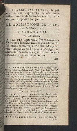 Titulus XXI. - XXV.