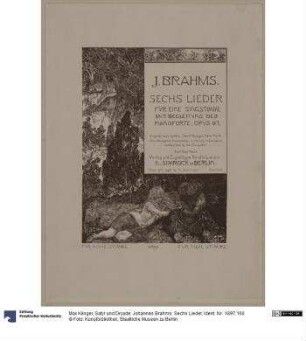 Satyr und Dryade. Johannes Brahms. Sechs Lieder