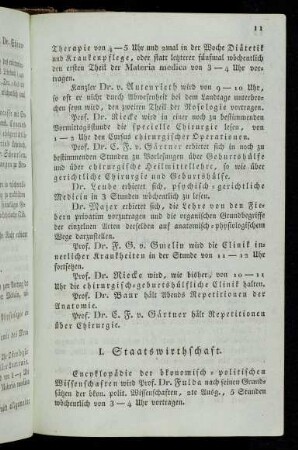 11-12, I. Staatswirthschaft