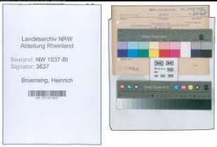 Entnazifizierung Heinrich Bruensing , geb. 08.10.1886 (Postbetrieswart)