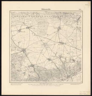 Messtischblatt [3256] = 1703 : Hohenwalde, 1893 : Messtischblatt [3256] = 1703 : Hohenwalde. - Aufn. 1891, hrsg. 1893. - [Berlin] : Reichsamt für Landesaufnahme, 1893. - 1 Kt. : zweifarb.