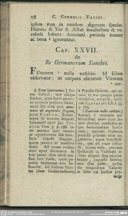Cap. XXVII. de Re Germanorum Funebri