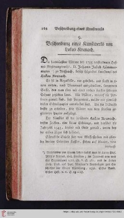 Beschreibung eines Kunstwerks von Lukas Kranach