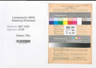 Entnazifizierung Otto Kasse , geb. 08.09.1879 (Oberfeuerwerker)
