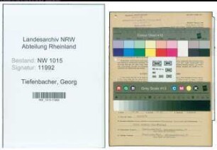 Entnazifizierung Georg Tiefenbacher , geb. 14.05.1914 (Kaufmaennischer Angestellter)