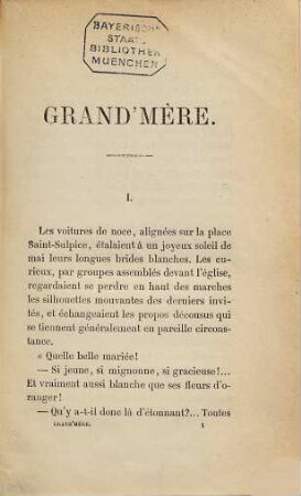 Grand' mère, par Étienne Marcel