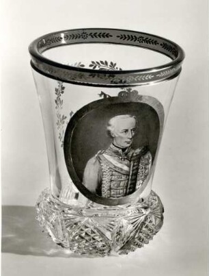 Ranftbecher mit Porträt Kaiser Franz I. von Österreich
