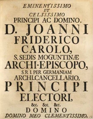 Dissertatio Inauguralis Politico-Juridica De Regali Principis Circa Bona Adespota : = Occasione Einer generalen Steur-Renovation