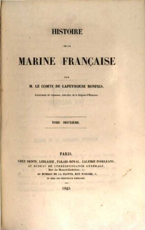 Histoire de la marine française, II