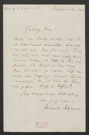 Brief an Unbekannt : 28.06.1882