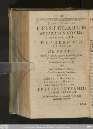 Eryci[i] Puteani Epistolarum Apparatus Novus: Centuria III.