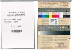 Entnazifizierung Otto Schlipp , geb. 30.04.1885 (Elektromeister)