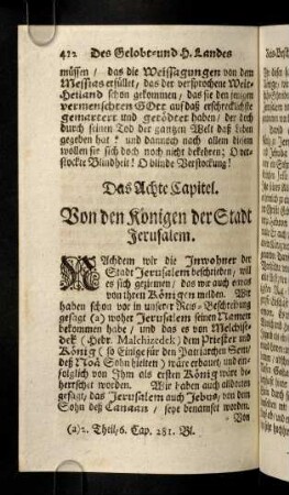 422-471, Das Achte Capitel