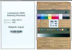Entnazifizierung August Bellgardt , geb. 26.06.1904 (Elektromonteur)