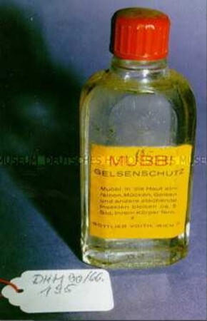 Flasche mit Insektenschutzmittel "Mubbi Gelsenschutz"