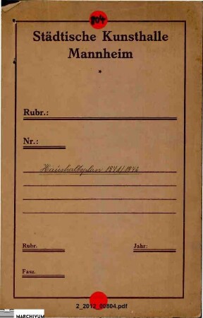 Aufstellung des Haushaltsplans