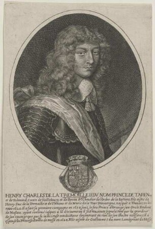 Bildnis des Henry Charles de la Tremoille de Tarente et de Talmond