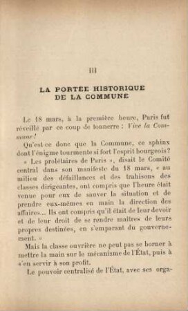 III La Portée Historique De La Commune