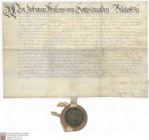 von Heusenstamm: Bischof Johann Philipp von Würzburg