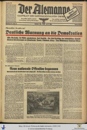 27.03.1939 (Montag-Ausgabe)