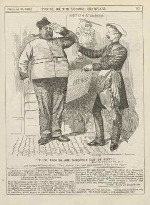 "These English are shrewdly out of beef!"