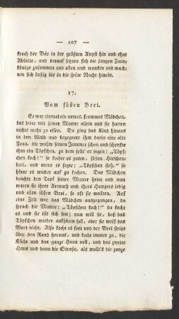 17. Vom süßen Brei.
