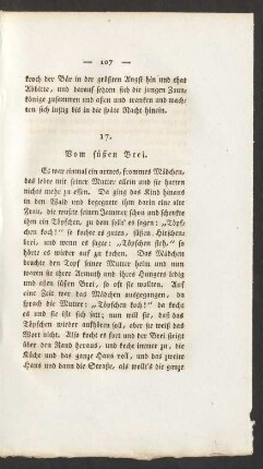 17. Vom süßen Brei.