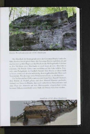 Mittlere Betonfundamente der ATAG Holzbrücke
