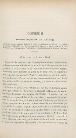 Chapitre II. Bombardement de Kelung