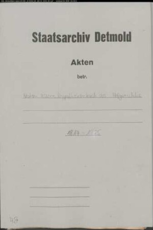 Noten zum Hypothekenbuch des Hofgerichtes