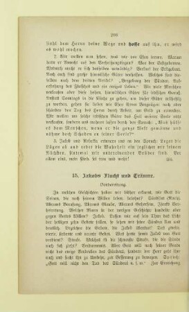 15. Jakobs Flucht und Träume