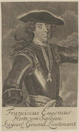 Bildnis von Franciscus Eugenius, Herzog von Savoyen
