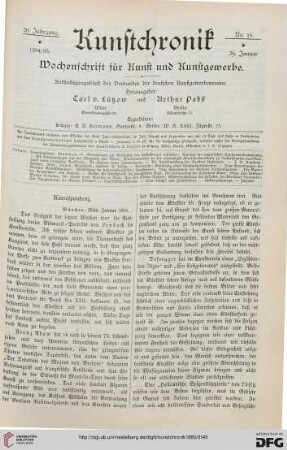Heft 16 (29. Januar 1885)