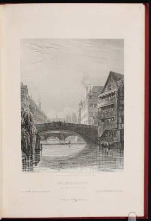Die Fleischbrücke. Vom Schleifersteg aus. - Fleischbrücke, Nürnberg