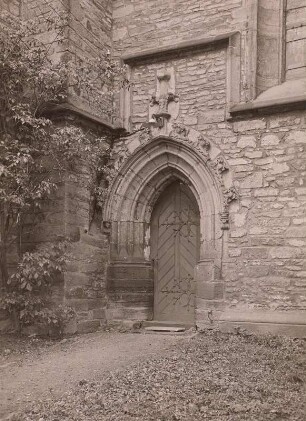 Chemnitz-Ebersdorf, Stiftskirche, Südportal, um 1410