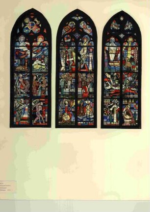 Entwürfe für drei Glasfenster in der Evangelischen Kirche in Rhaunen