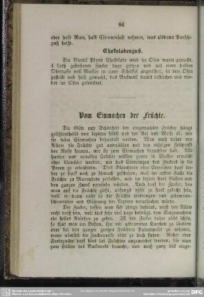 Vom Einmachen der Früchte