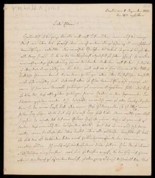 Brief von Wilhelm Christoph Friedrich Arnold an Nikolaus Ludwig Arnold und Marie Dorothea Juliane Ernst