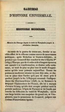 Histoire moderne, 7. Histoire de l'Europe depuis le traité de Westphalie (1648) jusqu'à la révolution française (1789)