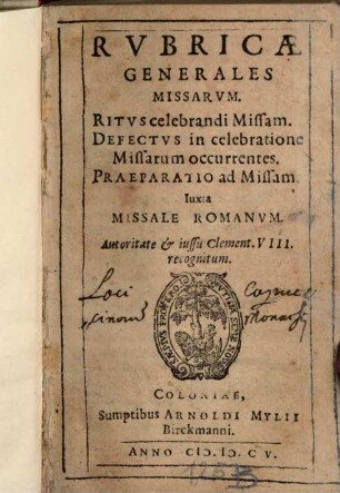 Rubricae generales Missarum
