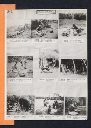 Albumblatt 21 mit Angebotsserie "Deutsch-Ost-Afrika"