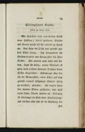 Siebenzehentes Kapitel. - Ein und zwanzigstes Kapitel.