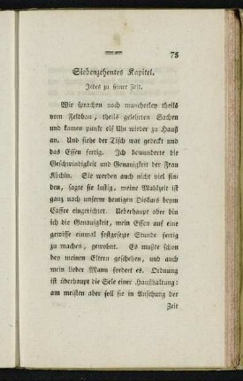 Siebenzehentes Kapitel. - Ein und zwanzigstes Kapitel.